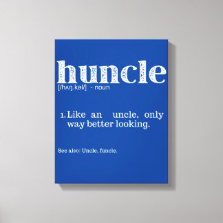 Manar Huncle Definition, som ett onaturligt sätt Canvastryck