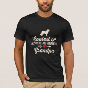 Manar Hund Grandpa Coolest Australian shepherd Gra T Shirt
