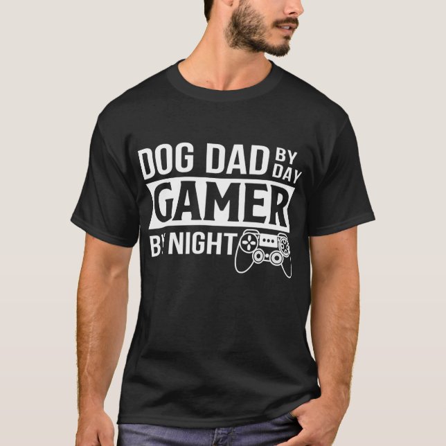 Manar Hund Pappa efter Pappa efter nattlig Rolig h T Shirt (Framsida)