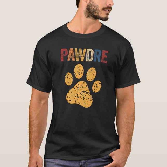 Manar Hund Pawdre Cat Pappa Exfit Pet Tass T Shirt (Framsida)