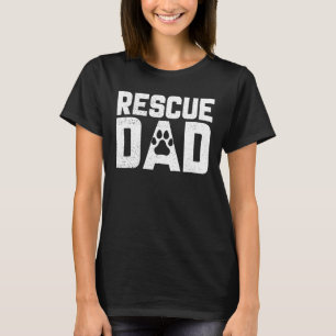 Manar Hund Rädding Pappa Sparar djurvildlevande dj T Shirt
