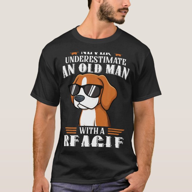 Manar Hund Tee och Quote underskattar aldrig en ga (Framsida)