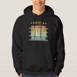 Manar Hund Vintage Bästa Siberian husky Pappa någo Hoodie