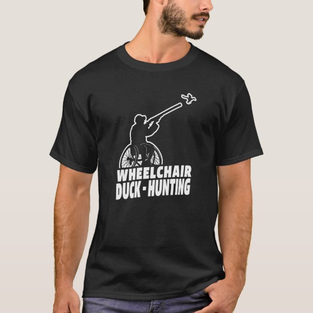 Manar Hunter Wheelstol Geese Hunt Goose Anka Hunt T Shirt (Framsida)