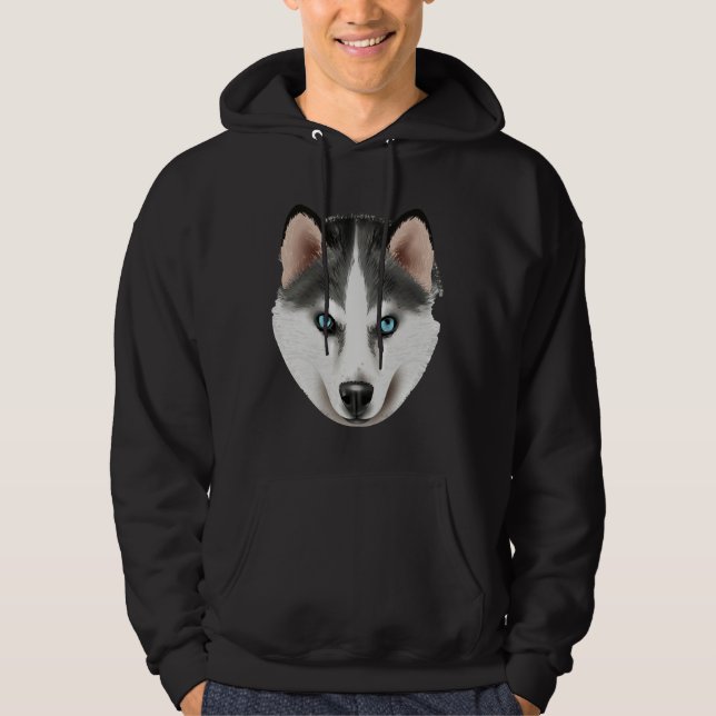 Manar Husky Ansikte Hoodie (Framsida)
