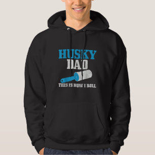 Manar Husky Pappa Hund Hair Funny Siberian husky Hoodie