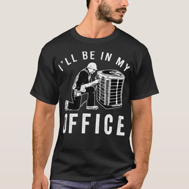 Manar HVAC Tech Apparat kommer att finnas på mitt  T Shirt (Framsida)