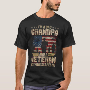Manar I är A Pappa, farfar Veteran Far, dag 1 T Shirt