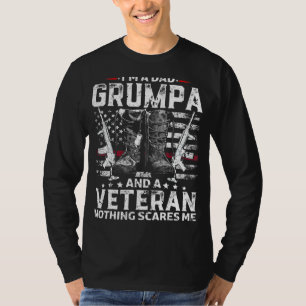 Manar I är A Pappa Grumpa Veteran Fars dag 2 T Shirt