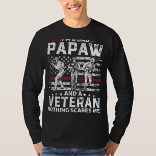 Manar I är A Pappa Papaw Shirt Veteran Fars dag 1 T