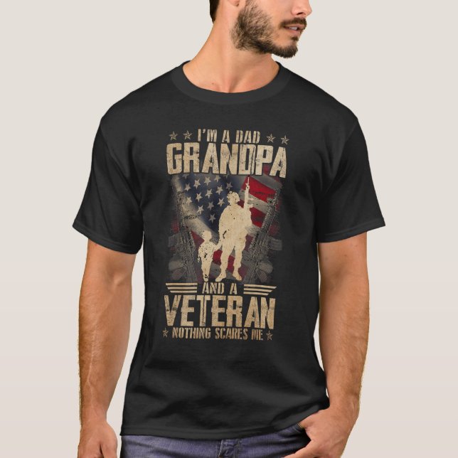 Manar I är en farfar från Pappa och veteran Skrämm T Shirt (Framsida)