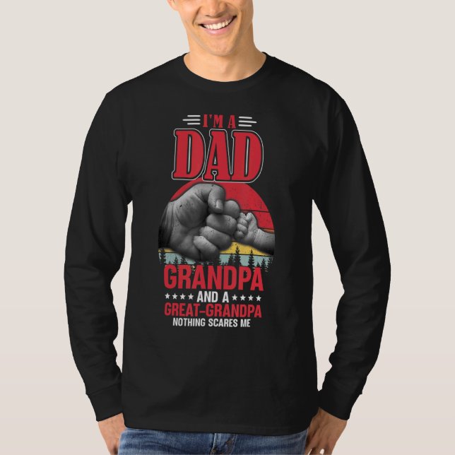 Manar I är en Pappa morfar Underbar morfar Inget S T Shirt (Framsida)