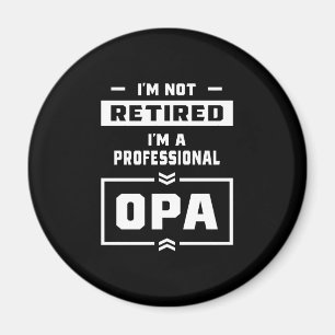 Manar I är en Professionell Opa Retrött Gift Magnet
