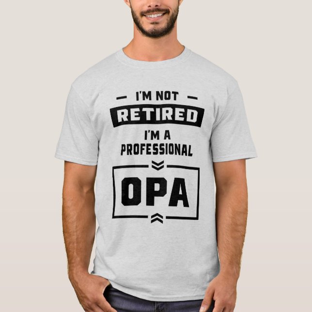 Manar I är en Professionell Opa Retrött Gift T Shirt (Framsida)