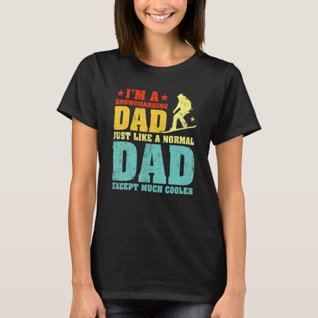Manar I är en snöbåt Pappa som en vanlig Pappa Fa T Shirt (Framsida)