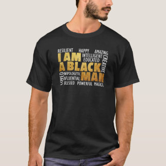 Manar I är en svart man - svart historiemånad, Afr T Shirt