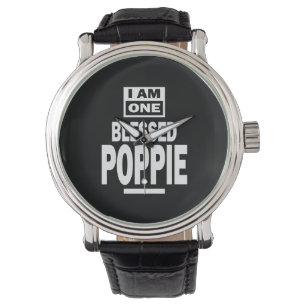 Manar I är en välsignad Poppie Fars dag Gift Armbandsur