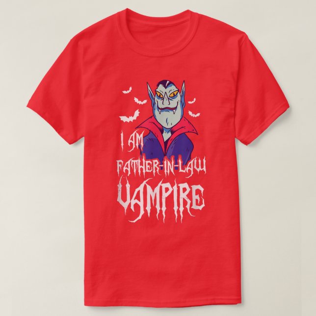 Manar I är FaderInLaw Vampyre Matching Family Hall T Shirt (Design framsida)