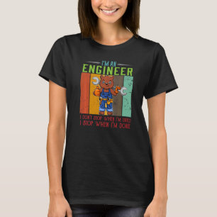 Manar I är Ingenjör stannar när jag är färdig tekn T Shirt