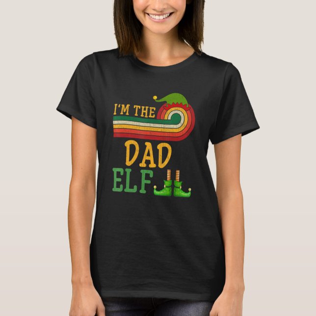 Manar I är Pappa Elf Matching Group Juldelen T Shirt (Framsida)