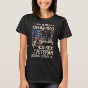 Manar I är Pappa Grampa och veteran Grampa Far T Shirt