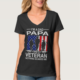Manar I är Pappa Pappa och veteran för Pappa Far T Shirt
