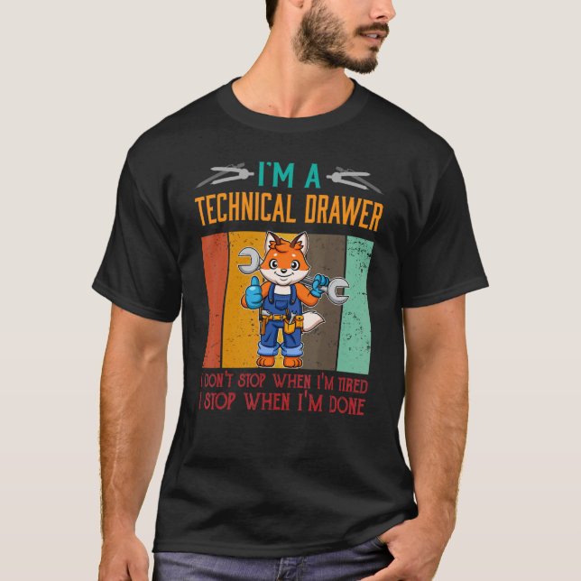 Manar I är Teknisk låda stoppad när jag är klar me T Shirt (Framsida)