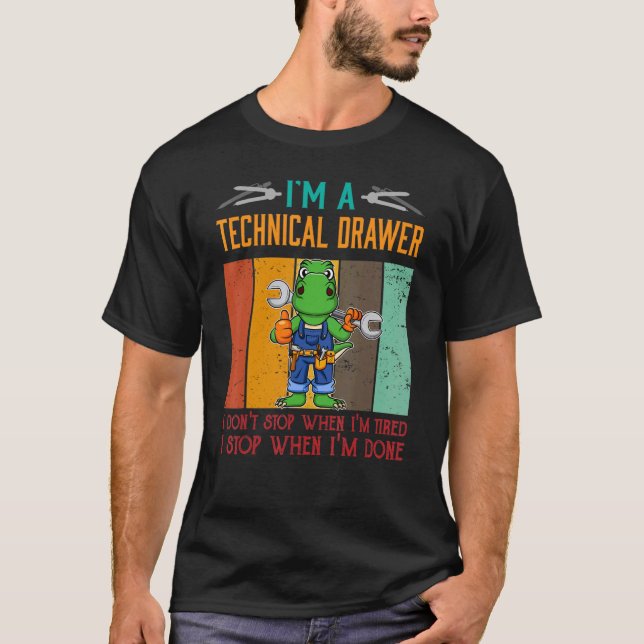 Manar I är Teknisk låda stoppad när jag är klar me T Shirt (Framsida)