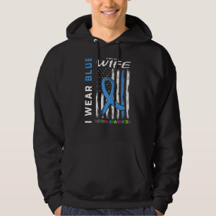 Manar I Bära Blue för min frukost Awareness Awaren Hoodie