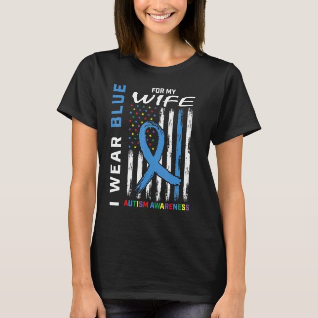 Manar I Bära Blue för min frukost Awareness Awaren T Shirt (Framsida)