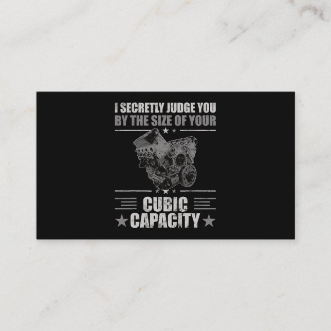 Manar I dömer dig i hemlighet på Storlek av din ku Visitkort (Framsida)