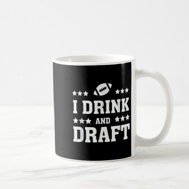 Manar I-dryck och skiss över fantasyfotbollar Kaffemugg (Höger)