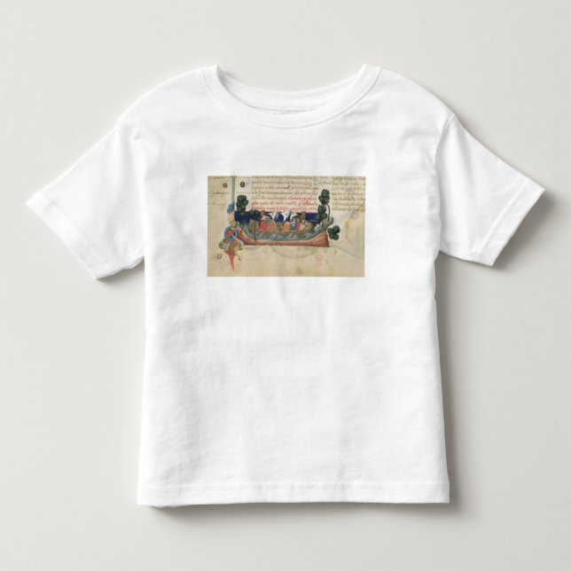 Manar i ett fartyg som tar tillförsel till det tee shirt (Framsida)
