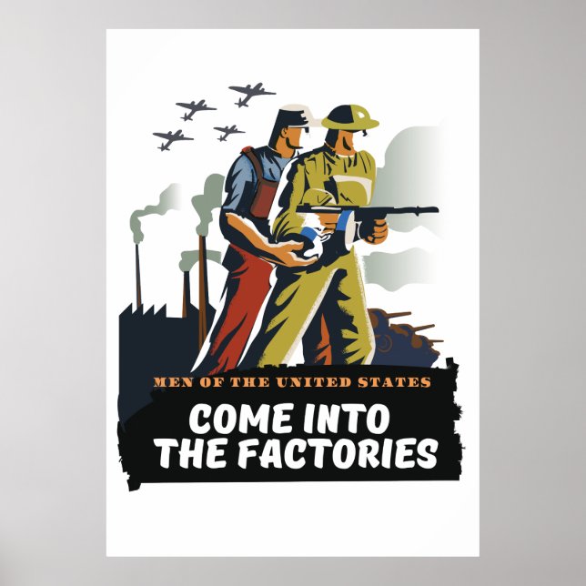 Manar i Förenade Stater, WW2 poster (Framsidan)