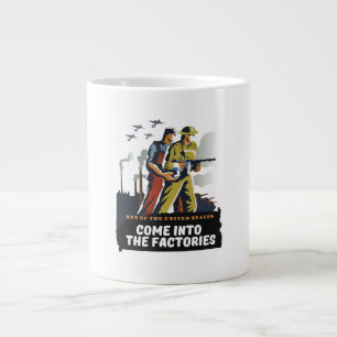 Manar i Förenade Stater, WW2 poster Jumbo Mugg