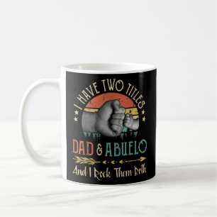 Manar I har jag två titlar på Pappa och Abuelo-Vin Kaffemugg