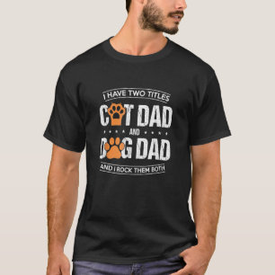 Manar I har två avdelningar Hund Pappa och Katt Pa T Shirt