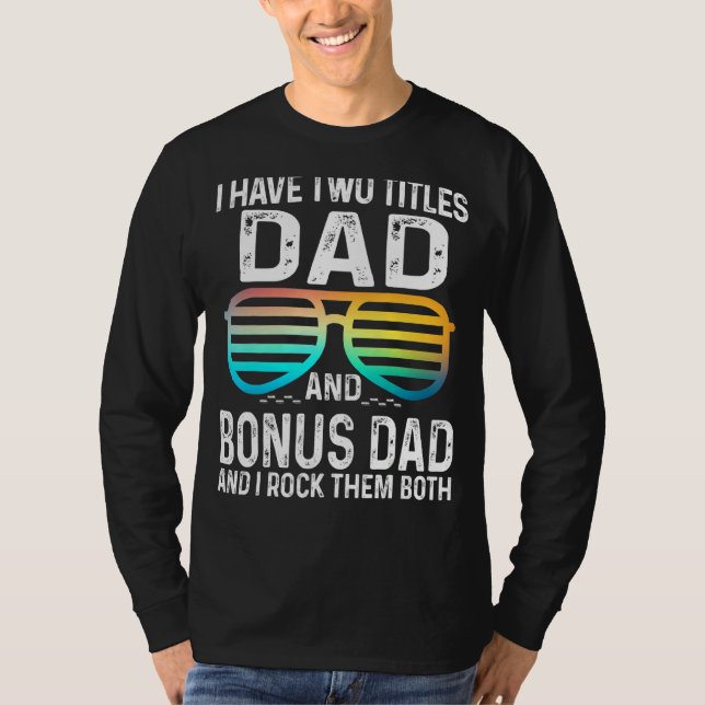 Manar I har två avdelningar Pappa och Bonus Pappa  T Shirt (Framsida)