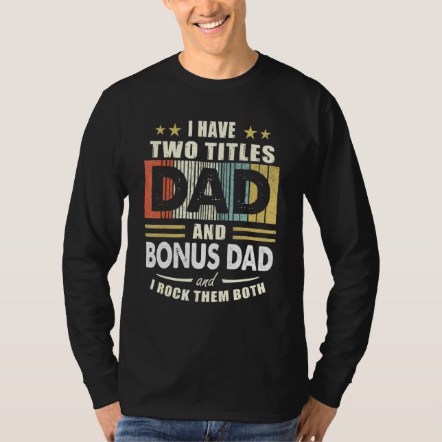 Manar I har två avdelningar Pappa och Bonus Pappa  T Shirt (Framsida)