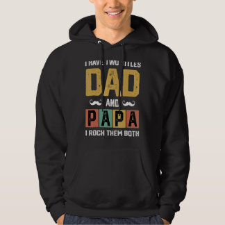 Manar I har två titlar på Pappa och Pappa Far dag  Hoodie