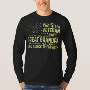 Manar I har två titlar på veteran och Underbar far T Shirt