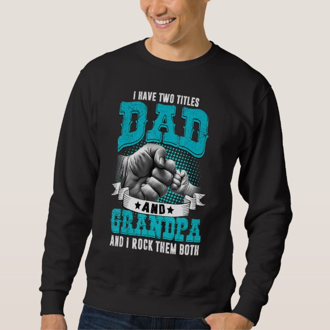 Manar I har två titlar Pappa och farfar Far Da Lång Ärmad Tröja (Framsida)