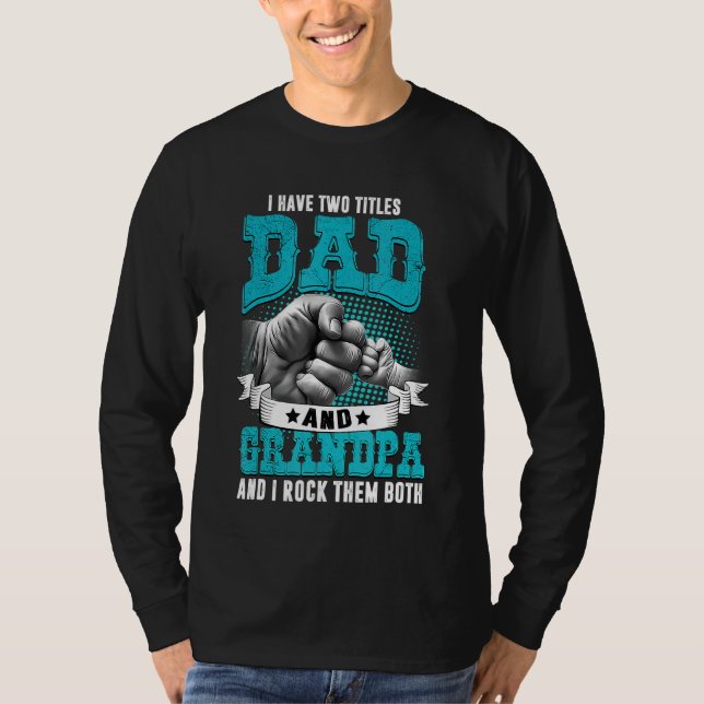 Manar I har två titlar Pappa och farfar Far Da T Shirt (Framsida)