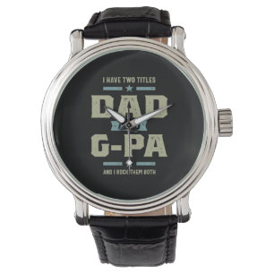 Manar I har två titlar Pappa och G-Pa Armbandsur