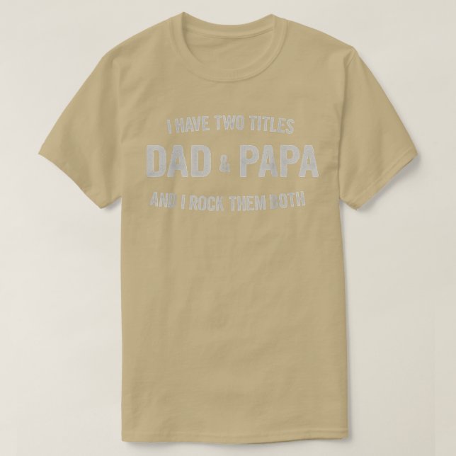 Manar I har två titlar Pappa och Pappa Funny Far T Shirt (Design framsida)