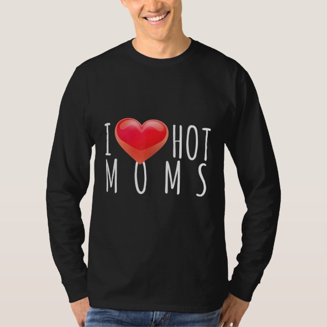 Manar I Heart Hett Mammor Bästa Mamma Pride, somma T Shirt (Framsida)