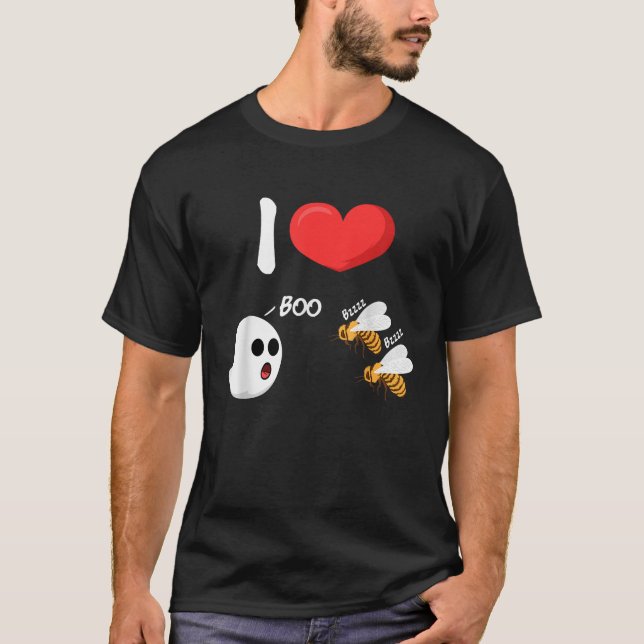Manar I Kärlek Boo Bees Funny Vuxen humor T Shirt (Framsida)