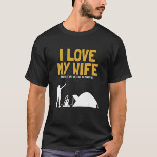 Manar I Kärlek, min fru Camping Glamping-ryggsäck T Shirt