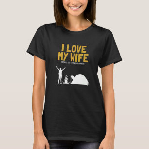 Manar I Kärlek, min fru Camping Glamping-ryggsäck T Shirt