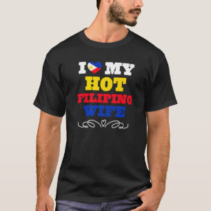 Manar I Kärlek Min Hett Filipino Wife Filippinerna T Shirt